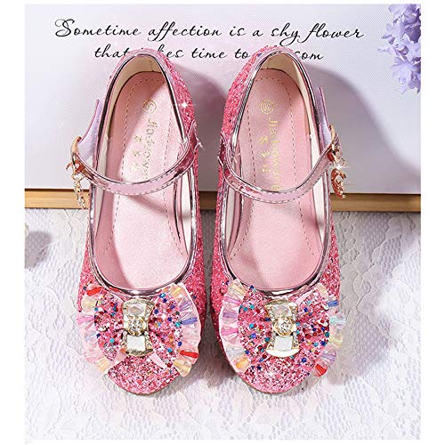 Sparkle shoes with low heels for little girls