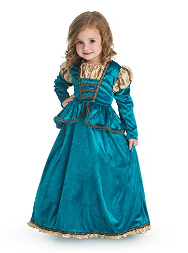 Blue medieval princess dress for girl for medieval festival