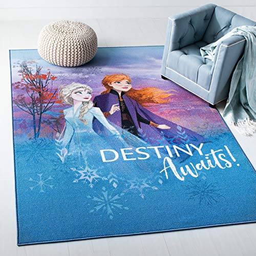 Large carpet for girl with Elsa and Anna 