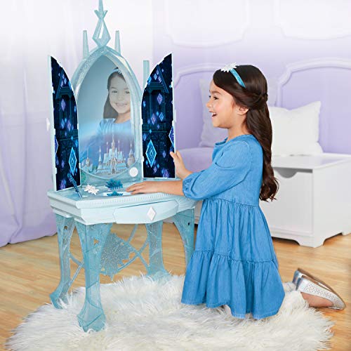 Disney Frozen 2 Elsa's Enchanted Ice Vanity, Includes Lights