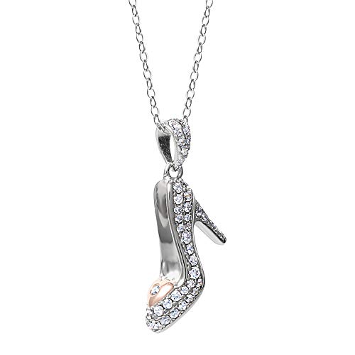 Disney Princess Cinderella silver slipper necklace, official license