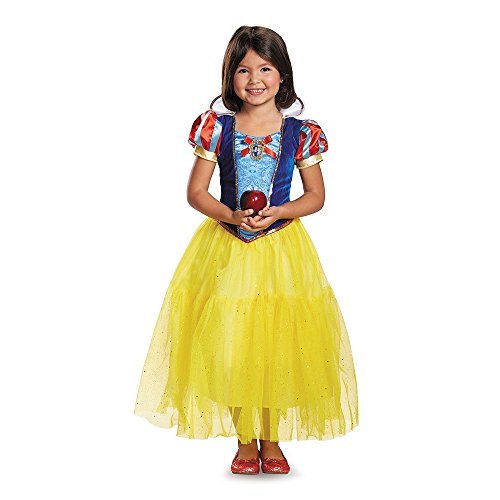 Snow White dress with veil petticoat and braided corset for girls from 7-8 years old