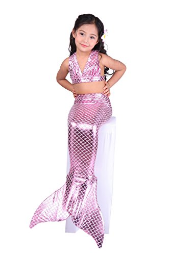 Pink mermaid dress cosplay girl
