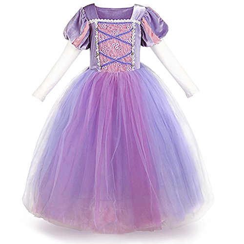 Princess dress Rapunzel all in veiling and transparency