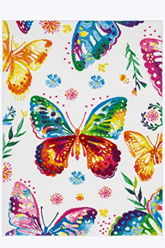 KC Cubs large butterflies carpet for a girly bedroom