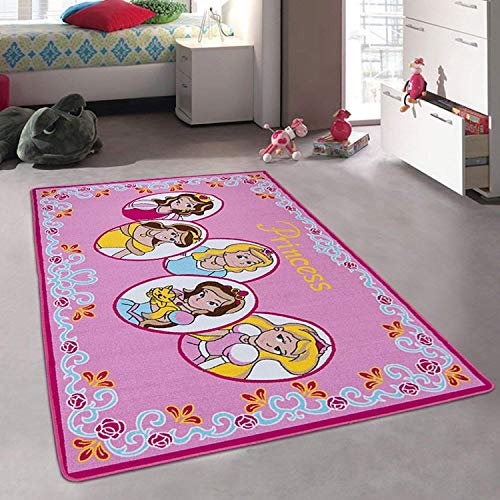 Large pink and white carpet Princess for a Girly girl's room