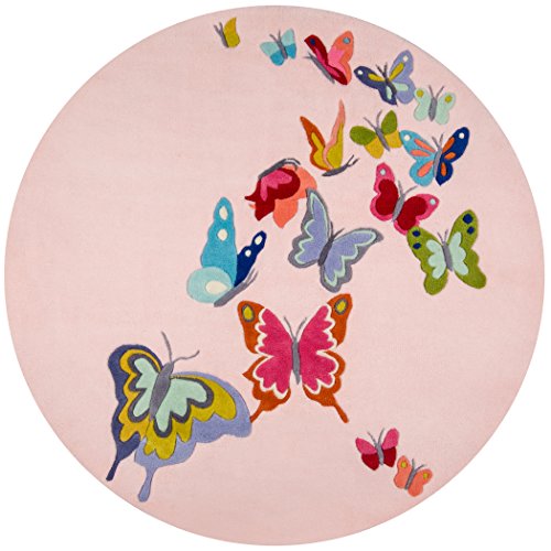 Momeni girl bedroom rug with butterflies
