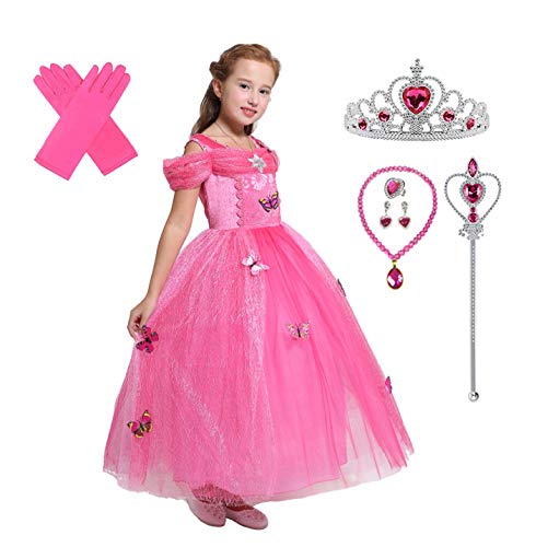 Original Sleeping Beauty princess dress with butterflies for girl