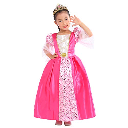 Pink and gold medieval princess dress for girl for medieval festival