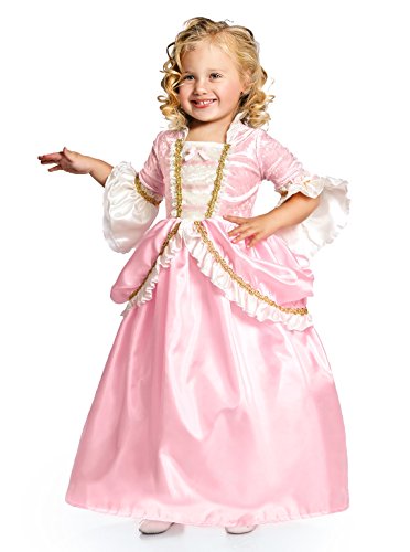 Pink and gold Renaissance princess dress for girl 