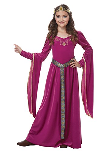Pink medieval princess dress for girl for medieval festival