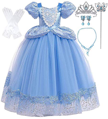 Princess Cindrella blue dress and set