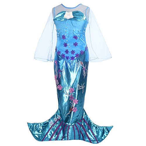 Princess mermaid dress purple and blue shiny disguise girl