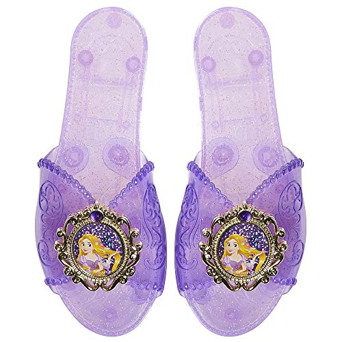 Purple plastic Rapunzel slippers