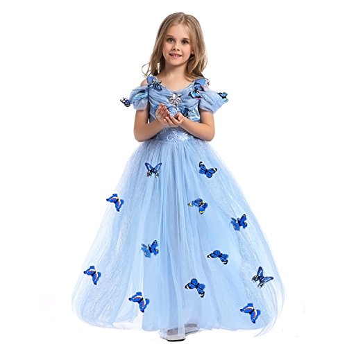 Cinderella dress with butterflies for dreamy girl