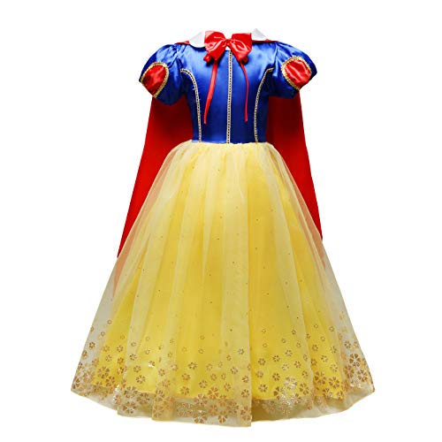Snow White dress satin and gold