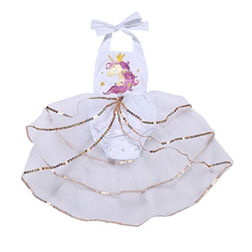 White unicorn princess dress